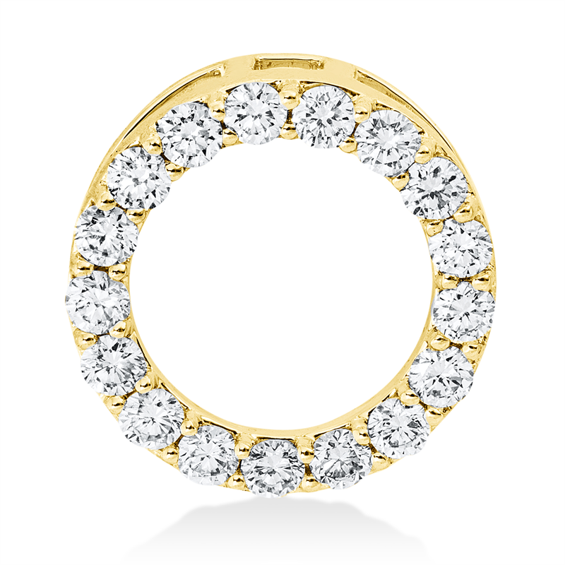 Anhänger 18 kt GG Kreis