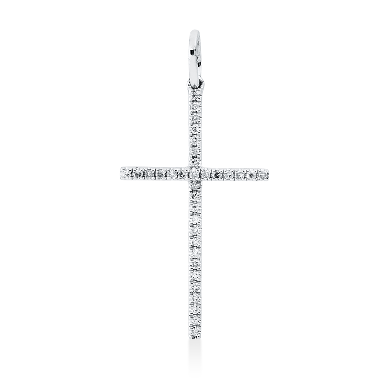 Anhänger 18 kt WG Kreuz, mit Öse