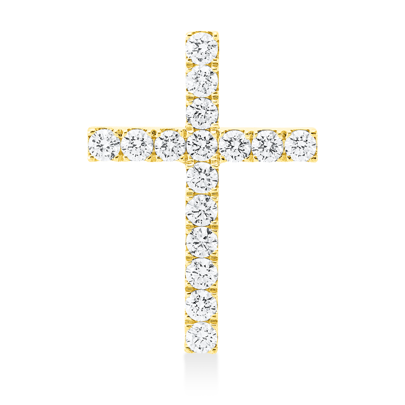 Anhänger 18 kt GG Kreuz