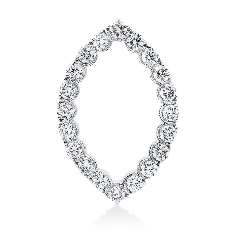 Anhänger 18 kt WG, Blattt