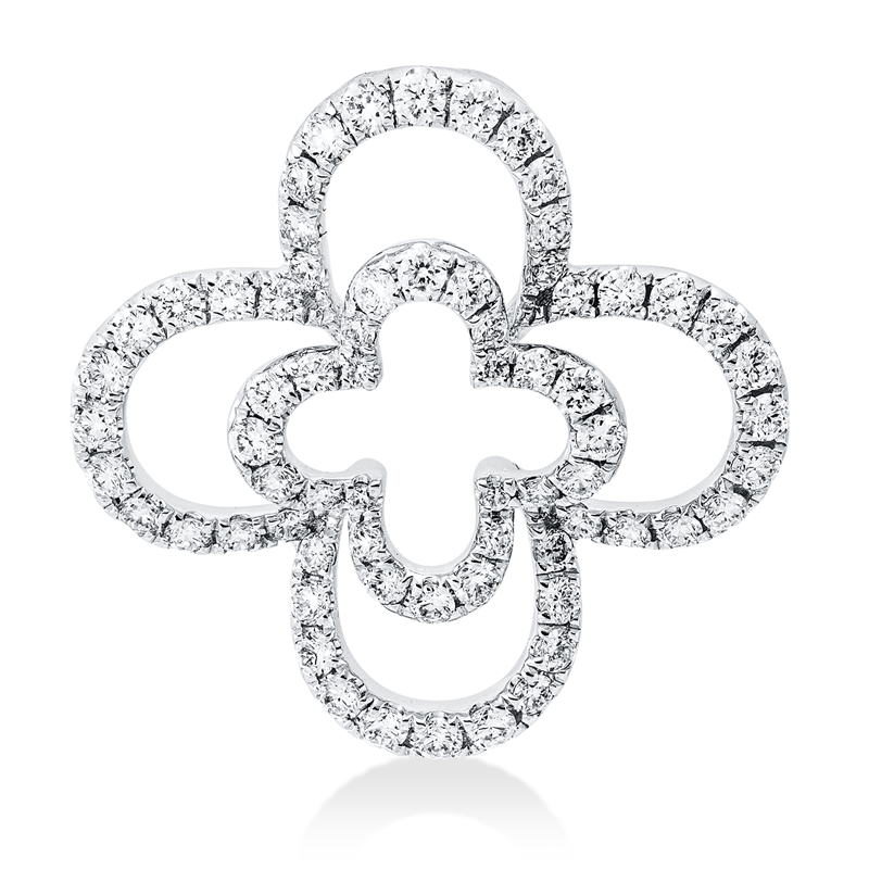 Anhänger 18 kt WG Blume/Blumen