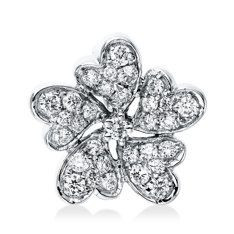Anhänger 18 kt WG Blume