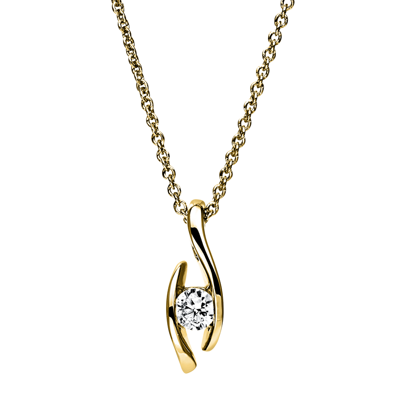 Collier 14 kt GG, mit ZÖ 40+42,5 cm