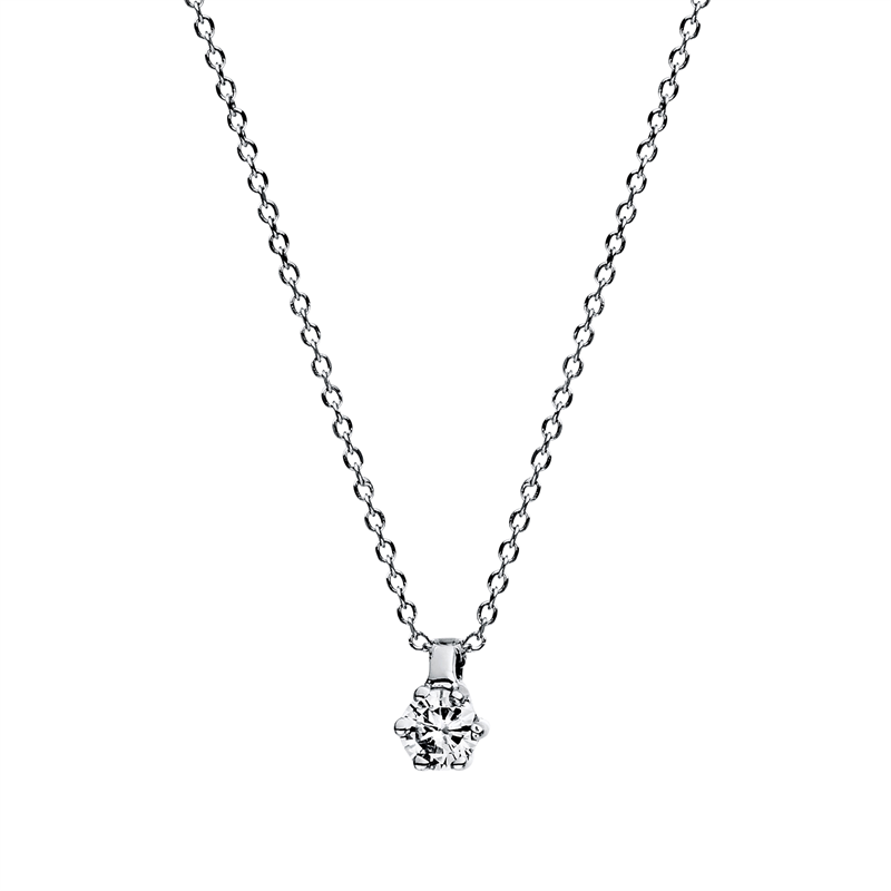 Collier 6er-Krappe 14 kt WG