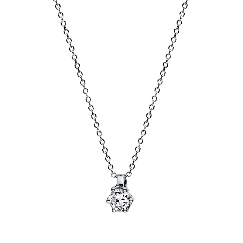 Collier 6er-Krappe 14 kt WG