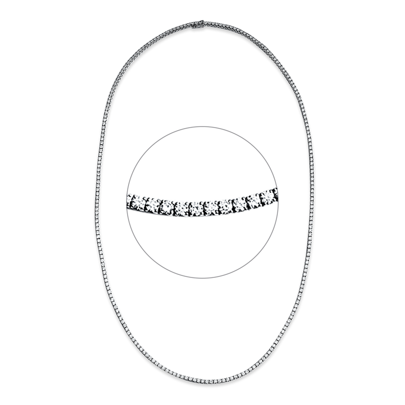 Collier 4er-Krappe 18 kt WG