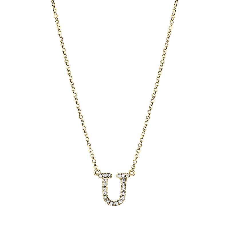 Collier 18 kt GG U, mit ZÖ 38.1 cm + 40.6 cm