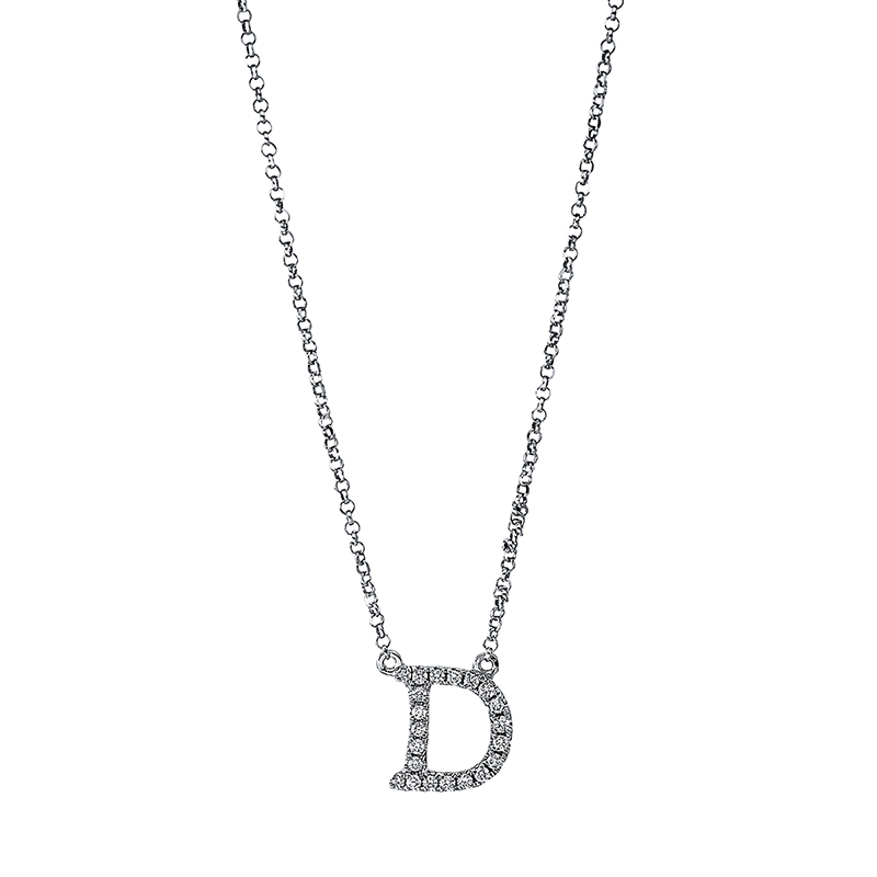 Collier 18 kt WG D, mit ZÖ 38 cm & 40.6 cm