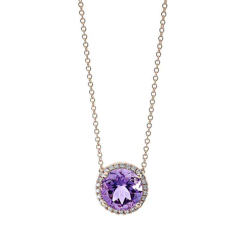 Collier 4er-Krappe 18 kt RG