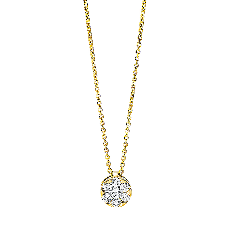 Collier 18 kt GG, mit ZÖ 42 cm