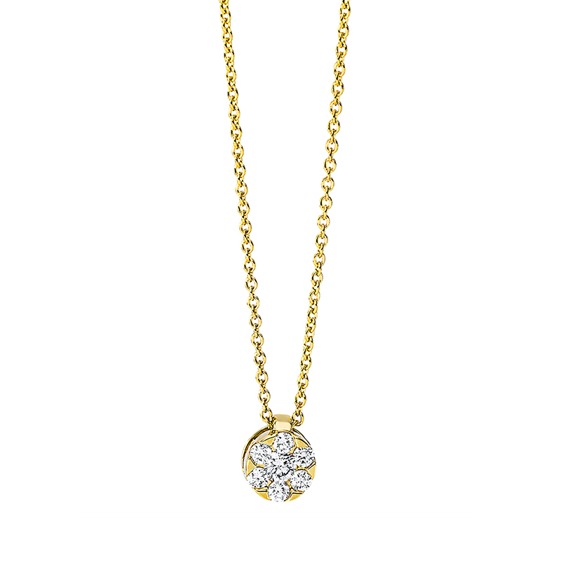 Collier 18 kt GG, mit ZÖ 42 cm