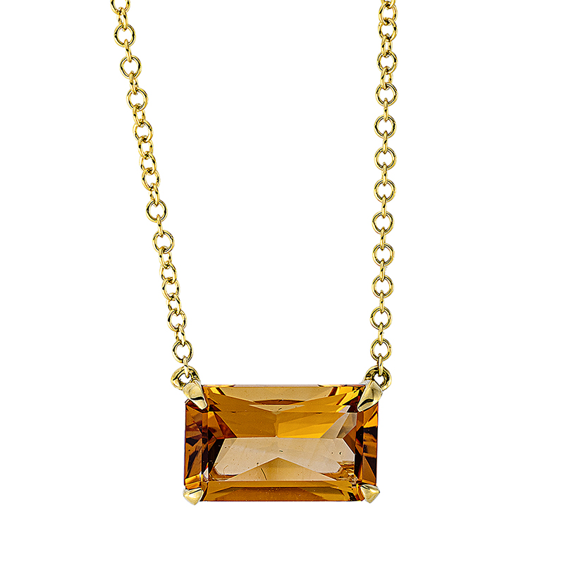 Collier 4er-Krappe 18 kt GG, mit ZÖ 40,6 cm