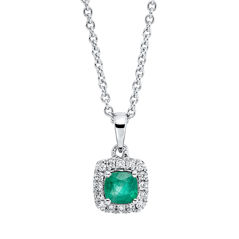 Collier 18 kt WG, mit ZÖ 42 cm