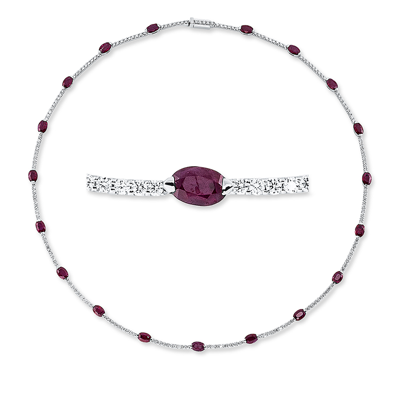 Collier 18 kt WG