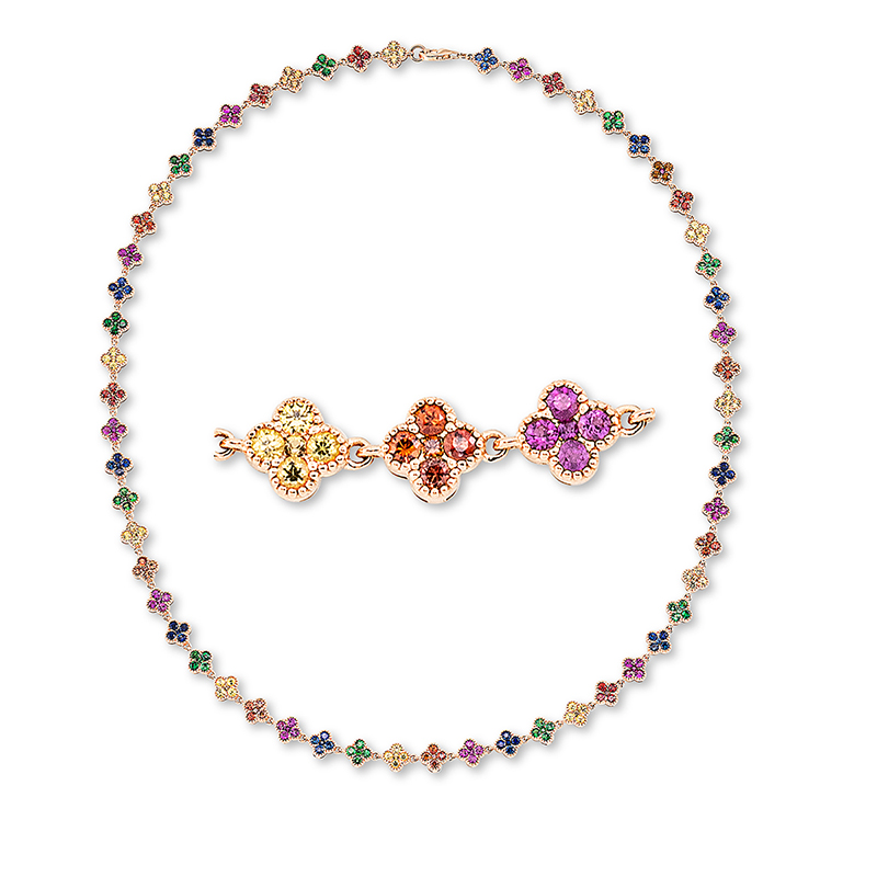 Collier 18 kt RG