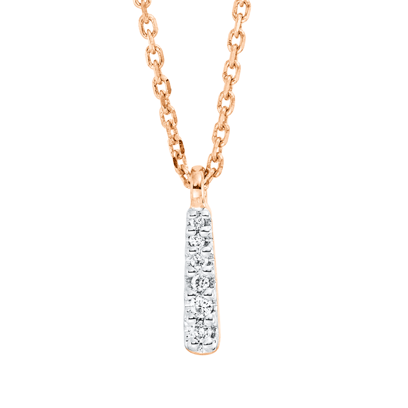 Collier 18 kt RG, mit ZÖ 42 cm