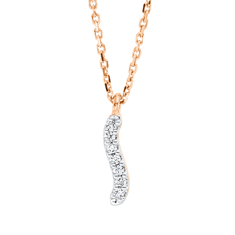 Collier 18 kt RG, mit ZÖ 42 cm