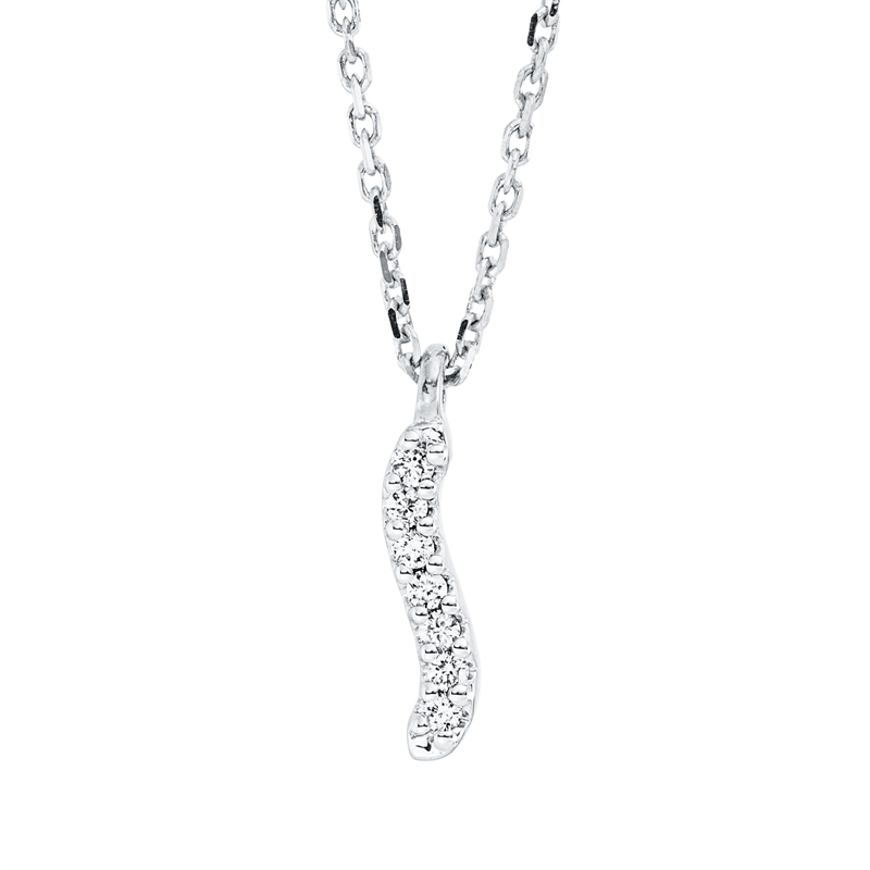 Collier 18 kt WG, mit ZÖ 42 cm