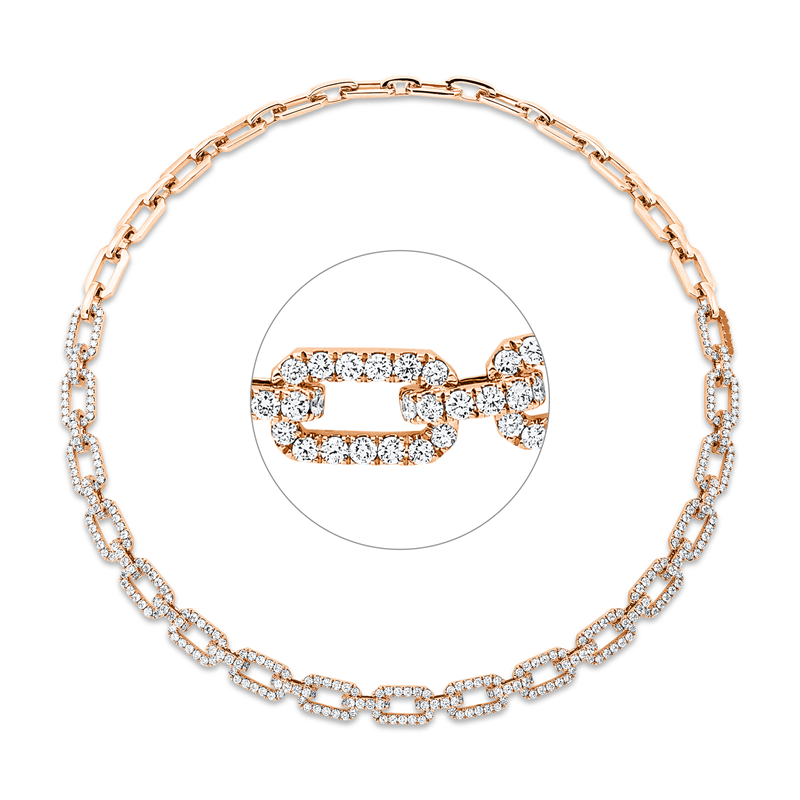 Collier 18 kt RG