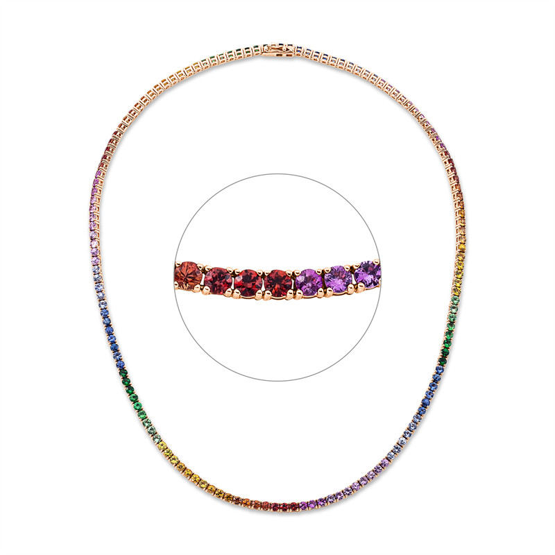Collier 18 kt RG