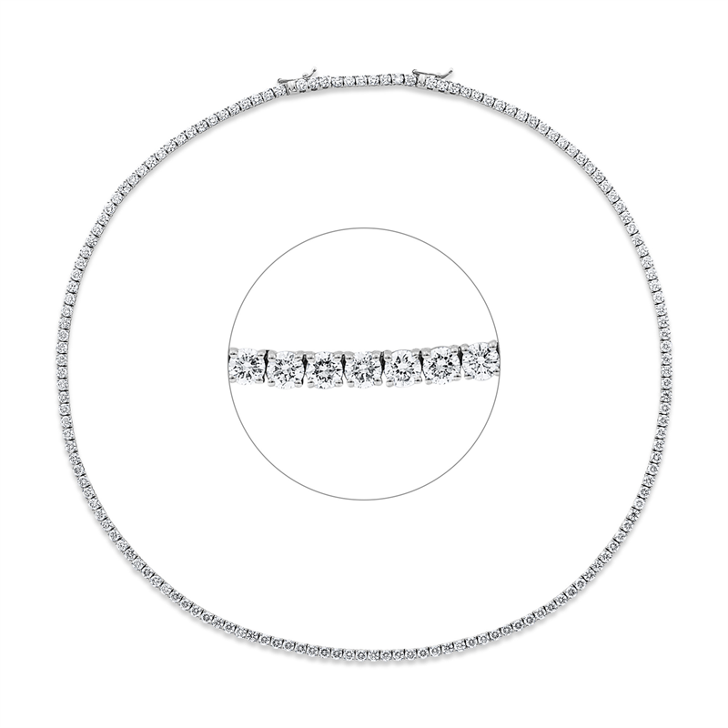 Collier 18 kt WG, extension ZÖ 42 cm