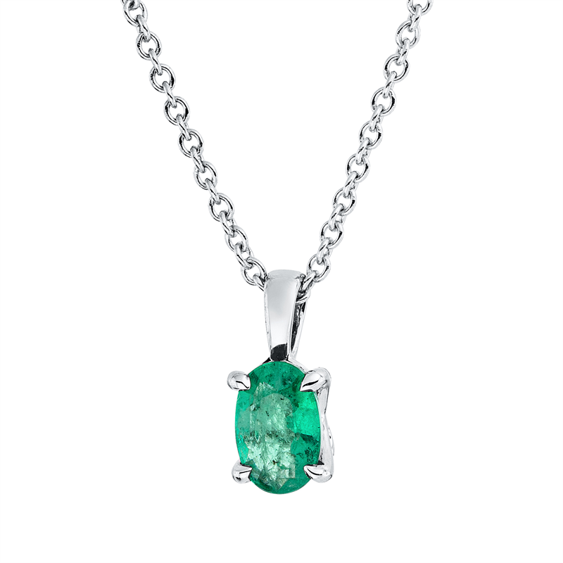 Collier 4er-Krappe 18 kt WG, mit ZÖ 42 cm