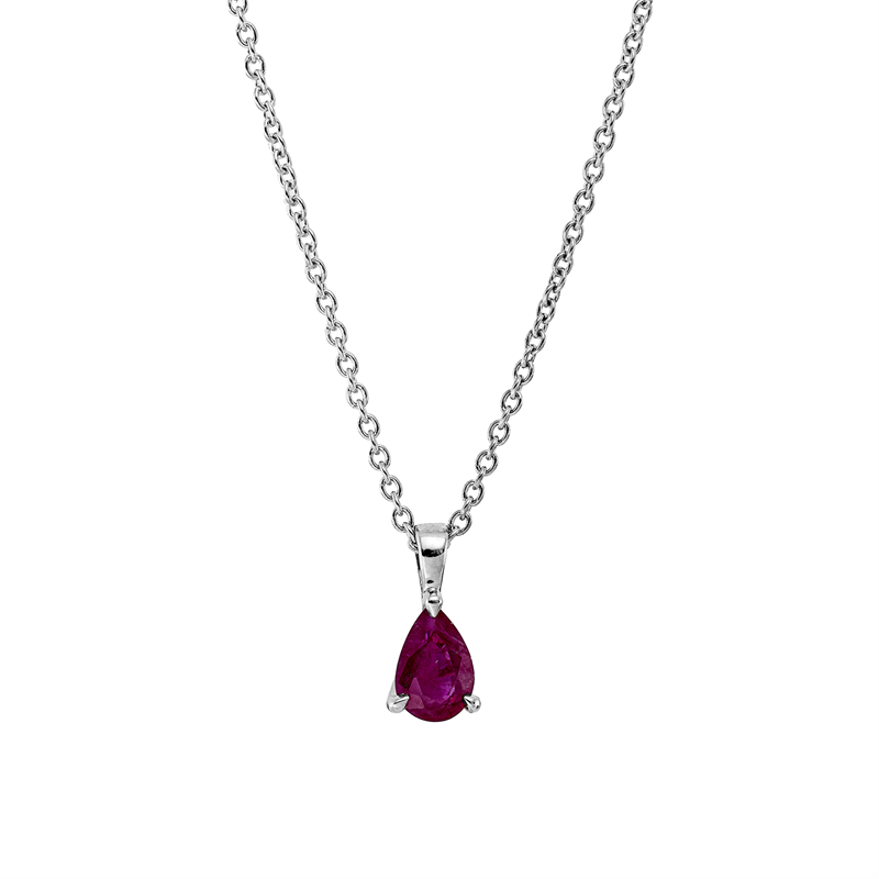 Collier 3er-Krappe 18 kt WG, mit ZÖ 42 cm