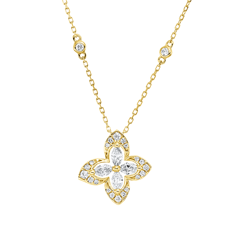 Collier 18 kt GG, mit ZÖ 40 cm