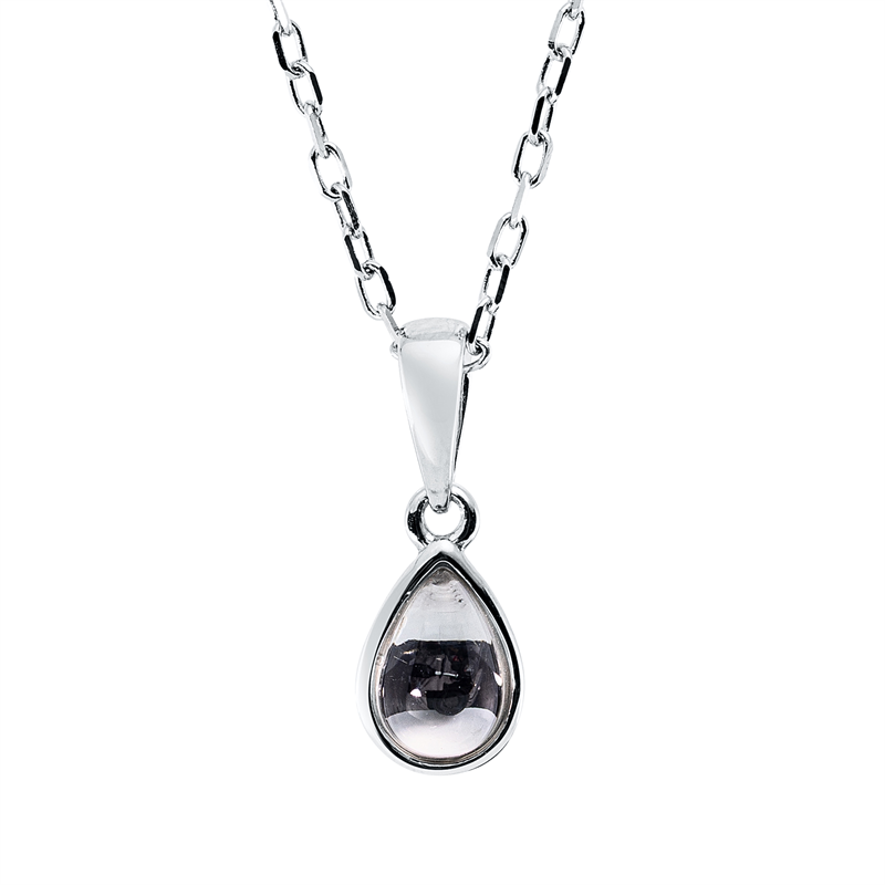 Collier Zarge 18 kt WG Tropfen