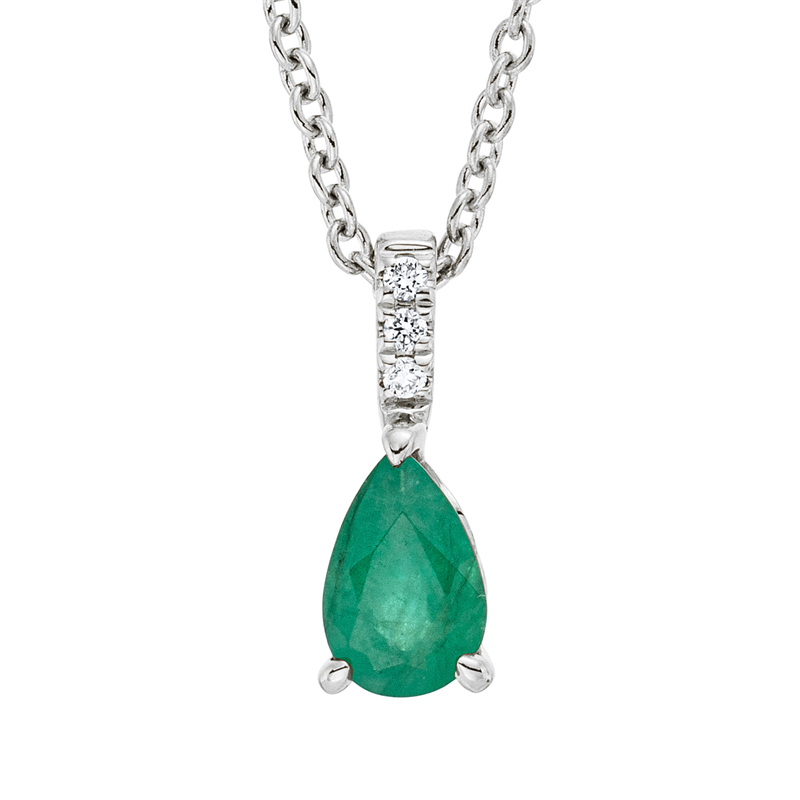 Collier 18 kt WG, mit ZÖ 42 cm