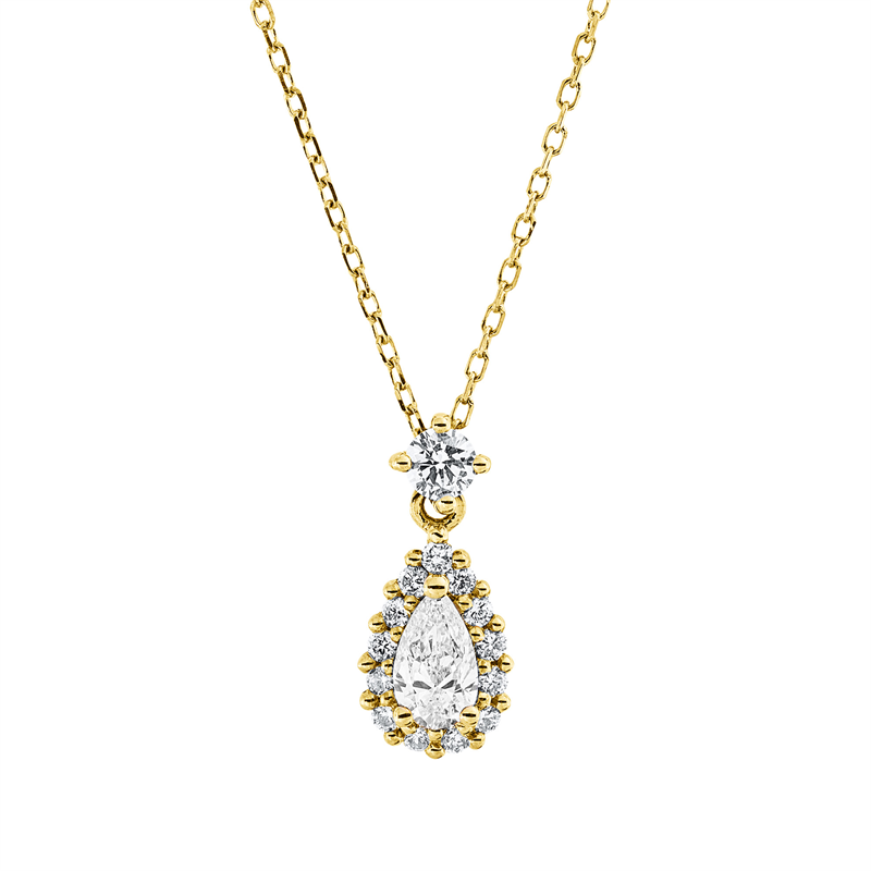 Collier 18 kt GG, mit ZÖ 40 cm