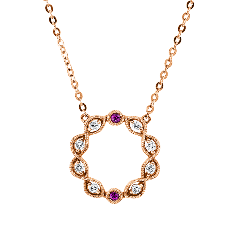 Collier 18 kt RG