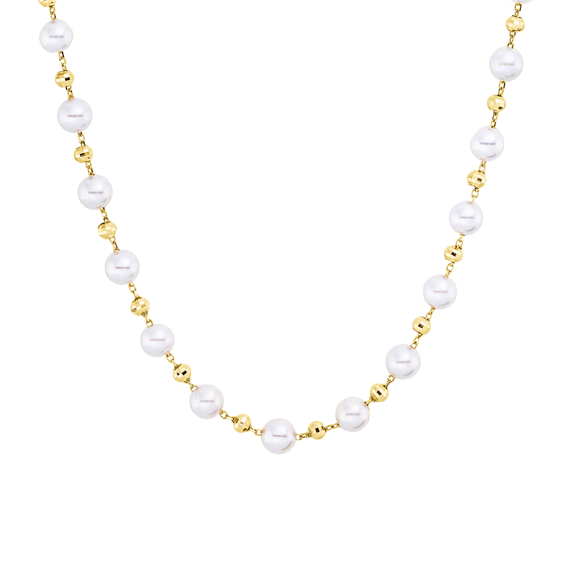 Collier 18 kt GG, mit ZÖ 40,6 cm