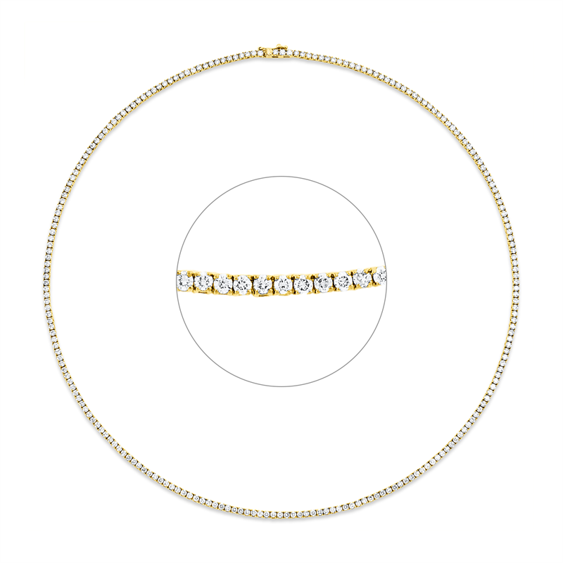 Collier 4er-Krappe 18 kt GG