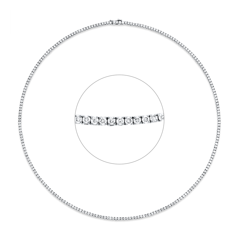Collier 4er-Krappe 18 kt WG