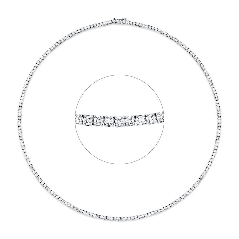 Collier 4er-Krappe 18 kt WG