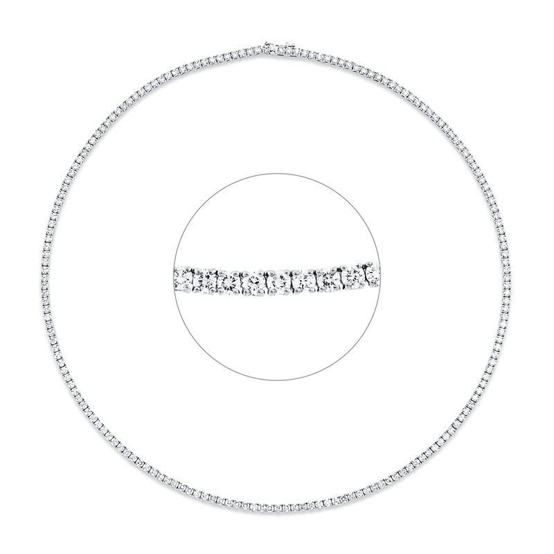 Collier 4er-Krappe 18 kt WG
