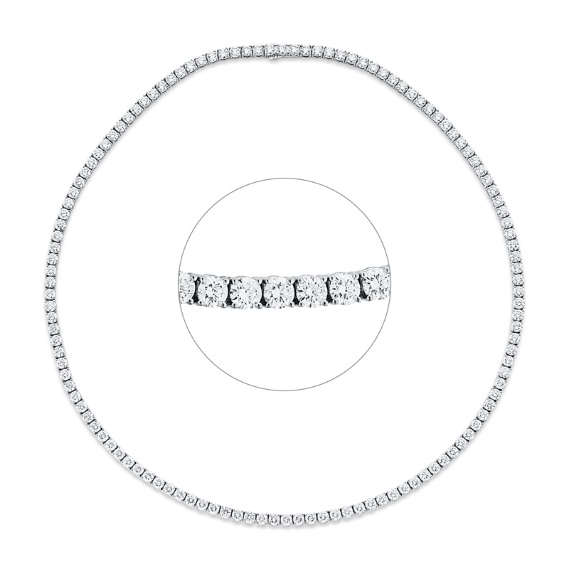 Collier 4er-Krappe 18 kt WG, Premium Edition