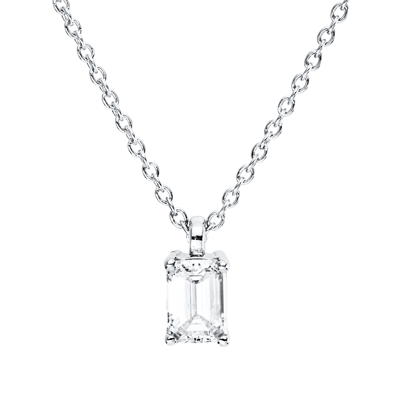 Collier 18 kt WG, GIA1528721312, ZÖ 42 cm