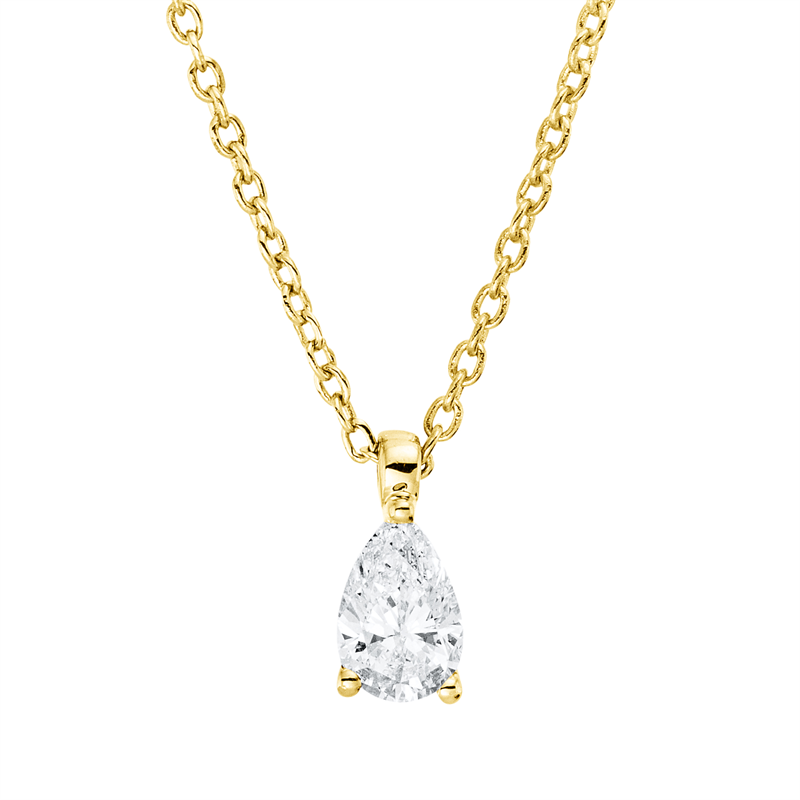 Collier 3er-Krappe 18 kt GG, mit ZÖ 42 cm