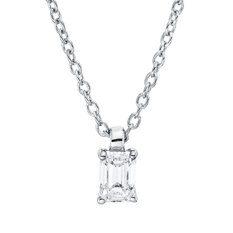 Collier 4er-Krappe 18 kt WG, mit ZÖ 42 cm