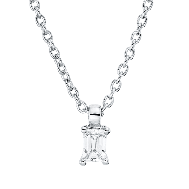 Collier 4er-Krappe 18 kt WG, mit ZÖ 42 cm