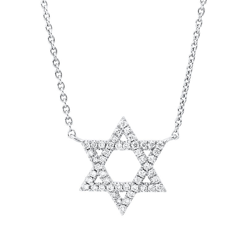 Collier 18 kt WG Davidstern
