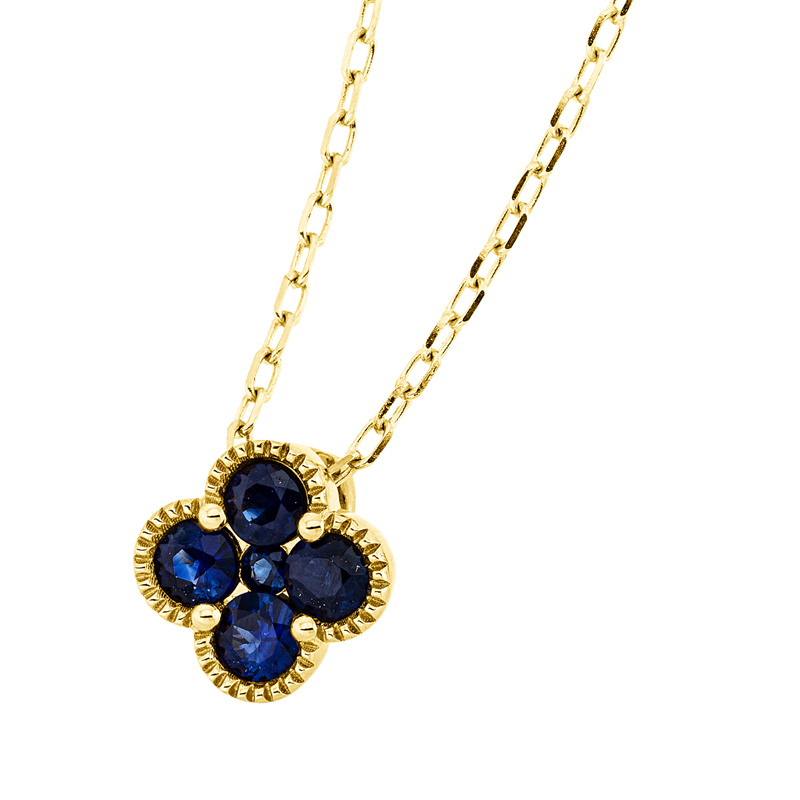 Collier 18 kt GG, mit ZÖ 40 cm + 43 cm