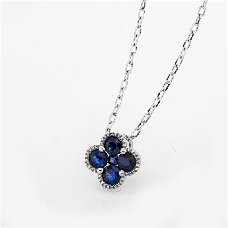 Collier 18 kt WG, ZÖ 40,6+43 cm