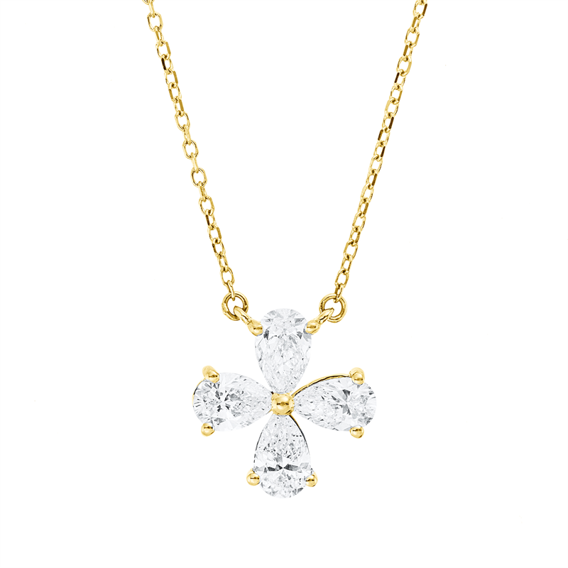 Collier 18 kt GG, mit ZÖ 40 cm + 42 cm