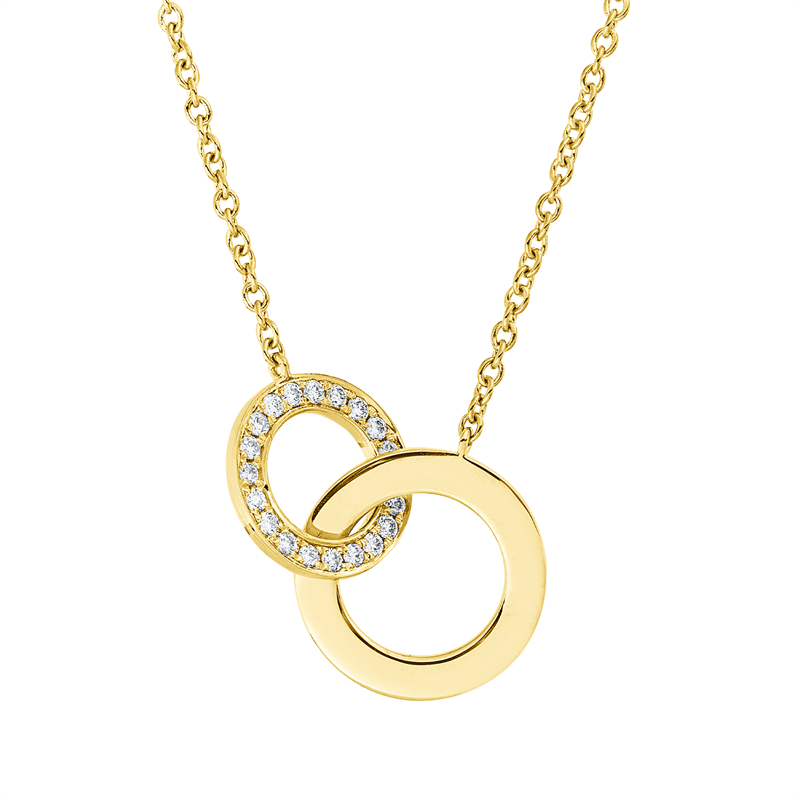 Collier 18 kt GG Kreis