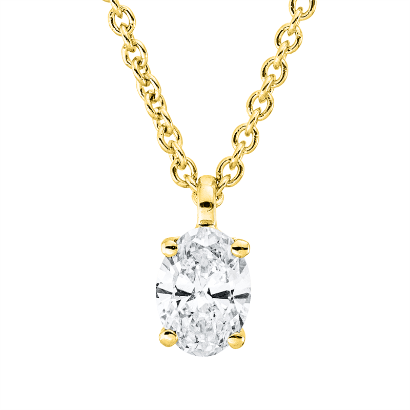 Collier 4er-Krappe 18 kt GG, mit ZÖ 42 cm