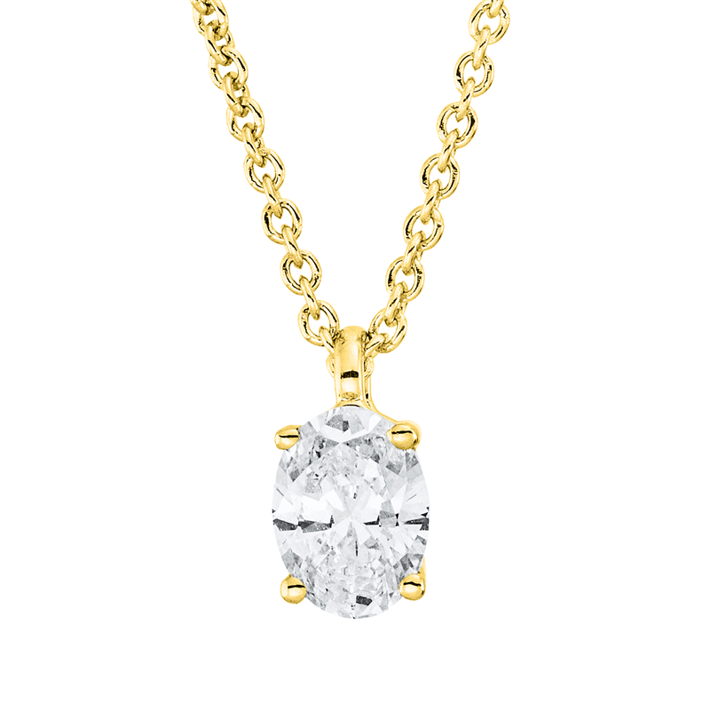 Collier 4er-Krappe 18 kt GG, mit ZÖ 42 cm