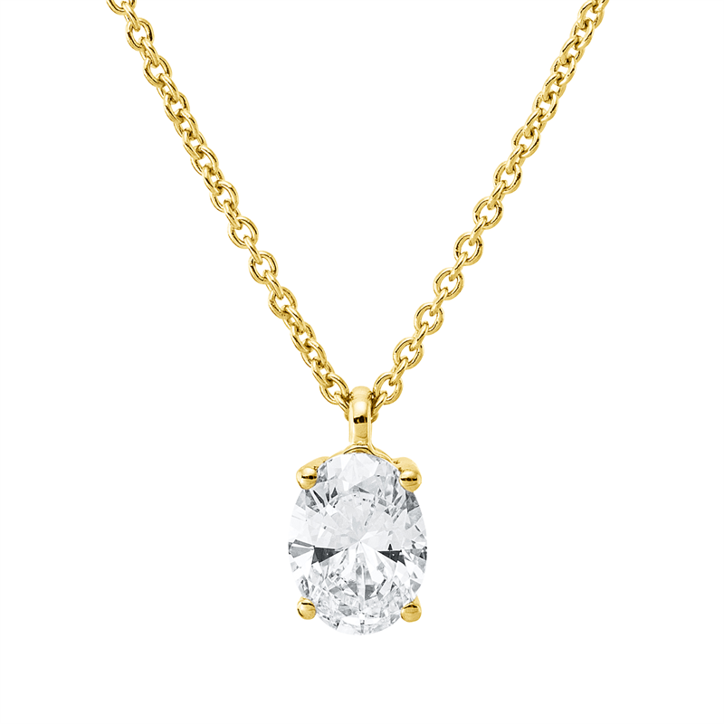 Collier 4er-Krappe 18 kt GG, mit ZÖ 42 cm
